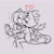 Size: 2048x2048 | Tagged: safe, artist:onlyastraa, amy rose, blaze the cat, cat, hedgehog, 2022, amy x blaze, amy's halterneck dress, blaze's tailcoat, blushing, clothes, cute, dress, eyes closed, female, females only, hand on shoulder, hearts, kiss, lesbian, romantic, shipping, sketch