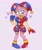 Size: 1500x1800 | Tagged: safe, artist:artkett1412, amy rose, cosplay, heart, pomni (the amazing digital circus)
