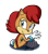 Size: 700x799 | Tagged: safe, artist:scruffytoto, sally acorn, chipmunk, blank background, female, looking back, ringblader, solo