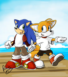 Size: 800x912 | Tagged: safe, artist:pandapaco, miles "tails" prower, sonic the hedgehog