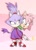 Size: 863x1200 | Tagged: safe, artist:jmotion0, amy rose, blaze the cat, cat, hedgehog, 2020, amy x blaze, amy's classic dress, classic amy, cute, female, females only, fire, flame, hands on shoulders, lesbian, looking at each other, shipping
