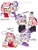 Size: 768x1024 | Tagged: safe, artist:franlinxjk_, amy rose, blaze the cat, cat, hedgehog, 2022, amy x blaze, amy's halterneck dress, blaze's tailcoat, blushing, crossover, cute, duo, english text, eyes closed, female, females only, hand on cheek, holding hands, lesbian, rainbow, shipping, simple background, star (symbol), talking, text, the owl house, white background