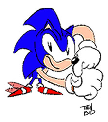 Size: 482x543 | Tagged: safe, artist:timonboyd, sonic the hedgehog, adventures of sonic the hedgehog, angry