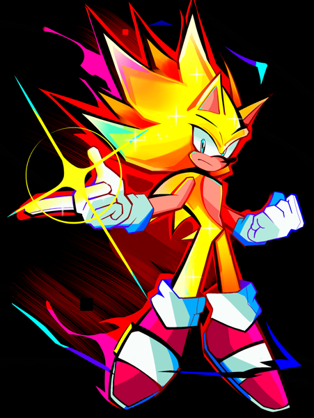17253 - safe, artist:kuroiyuki96, sonic the hedgehog, super sonic