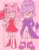 Size: 1616x2048 | Tagged: safe, artist:pikorulli, amy rose, blaze the cat, cat, hedgehog, 2022, amy x blaze, amy's halterneck dress, blaze's tailcoat, cute, dress, female, females only, hammer, lesbian, looking at viewer, piko piko hammer, shipping