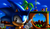 Size: 1500x874 | Tagged: safe, artist:default-deviant, moto bug, sonic the hedgehog, green hill zone, sonic the hedgehog (1991), 2011, abstract background, badnik, classic sonic, classic sonic (universe), clouds, lineless, looking at viewer, loop, palm tree, pointing, ring, smile, solo, spring, totem pole