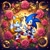 Size: 1024x1024 | Tagged: safe, ai art, miles "tails" prower, sonic the hedgehog, 2023, abstract background, ai art error, duo, flower, gay, heart, looking at viewer, petals, prompter:foxdelfi, ring, rose, shipping, smile, sonic x tails, third leg