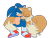 Size: 2048x1556 | Tagged: dead source, safe, artist:chibigalaxies, miles "tails" prower, sonic the hedgehog, duo, eyes closed, gay, lidded eyes, looking at them, shipping, signature, simple background, sitting, sleeping, smile, sonic x tails, transparent background, wrapped in tail