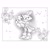 Size: 1080x1080 | Tagged: safe, artist:idolnya, amy rose, blaze the cat, cat, hedgehog, 2020, amy x blaze, amy's halterneck dress, blaze's tailcoat, carrying them, clothes, cute, dress, female, females only, flowers, lesbian, shipping, sketch