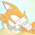 Size: 988x988 | Tagged: safe, artist:kptya, miles "tails" prower, 2023, blushing, classic tails, cute, eyes closed, lying down, mouth open, sleeping, solo, tailabetes