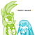 Size: 726x731 | Tagged: dead source, safe, artist:kinetic-chaos, kit the fennec, surge the tenrec, daddy issues, double thumbs up, duo, english text, frown, simple background, smile, sparkles, white background