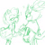 Size: 512x512 | Tagged: safe, artist:feniiku_arts, amy rose, blaze the cat, cat, hedgehog, 2015, amy x blaze, amy's halterneck dress, blaze's tailcoat, clothes, cute, dress, exclamation mark, eyes closed, female, females only, lesbian, line art, mouth open, question mark, shipping