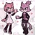 Size: 1280x1280 | Tagged: safe, artist:shadxwer, amy rose, blaze the cat, cat, hedgehog, 2023, amy x blaze, cute, duo, echo background, female, females only, glass, holding something, lesbian, looking at viewer, shipping, strawberry