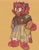 Size: 1595x2048 | Tagged: safe, artist:sonicattos, amy rose, alternate outfit, barefoot, chubby, dress, female, hands in pocket, looking ahead, necklace, pink nose, simple background, smile, solo, standing, yellow background