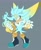 Size: 1630x1995 | Tagged: safe, artist:meowthscratched, silver the hedgehog, grey background, redesign, simple background, solo, solo male