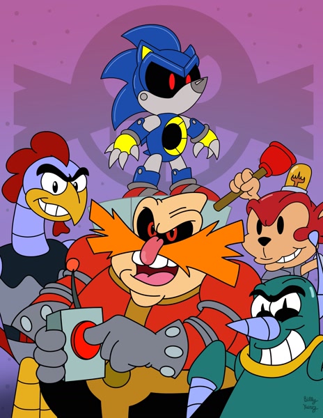 Metal Sonic VS Sonic the Hedgehog Mr.Sheogorath - Illustrations