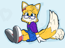 Size: 4000x3000 | Tagged: safe, artist:theowlgoesmoo, miles "tails" prower, gender swap, solo
