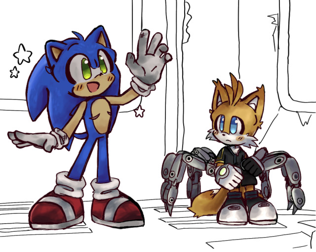 Sonic and Baby Tails by chibialvin : r/milesprower