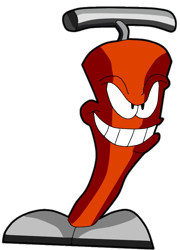Size: 637x887 | Tagged: safe, artist:musher-30, dynamight, dr. robotnik's mean bean machine, 2020, clenched teeth, looking offscreen, male, robot, simple background, smile, solo, standing, transparent background