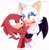 Size: 2008x2048 | Tagged: safe, artist:steffy_bs, knuckles the echidna, rouge the bat, duo, knuxouge, shipping