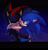 Size: 1024x1068 | Tagged: safe, artist:mintch0c0late, shadow the hedgehog, sonic the hedgehog, hedgehog, 2014, abstract background, cute, duo, duo male, gay, hugging, looking at each other, male, males only, nighttime, one eye closed, outdoors, outline, shadabetes, shadow x sonic, shipping, smile, sonabetes