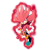 Size: 1500x1500 | Tagged: safe, artist:sarkenthehedgehog, silver the hedgehog, sonic forces, 2022, alignment swap, flying, frown, looking at viewer, mid-air, neck fluff, phantom ruby, red fur, simple background, solo, transparent background