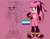 Size: 1600x1245 | Tagged: safe, artist:reinadecorazonez, oc, oc:spade rose, hedgehog, fankid, fingerless gloves, frown, gay, hand on hip, heart chest, lidded eyes, looking offscreen, mlm pride, parent:amy, parent:shadow, parents:shadamy, pink background, pink fur, pride flag, red eyes, signature, simple background, sketch, solo, standing, teenager