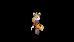 Size: 800x450 | Tagged: safe, artist:rotalice2, miles "tails" prower, 3d, animated, black background, simple background, solo, tails adventure armada (fanproject), walking