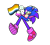 Size: 1100x1000 | Tagged: safe, artist:burntlemonade, sonic the hedgehog, 2023, aro ace pride, dialogue, english text, hand behind head, holding something, male, mid-air, modern sonic, mouth open, pride, pride flag, simple background, solo, solo male, talking to viewer, top surgery scars, trans male, transgender, transparent background, treads