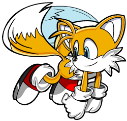 Size: 1036x992 | Tagged: safe, artist:the-brunette-amitie, miles "tails" prower, 2017, flying, looking back, modern tails, smile, solo, spinning tails, transparent background, uekawa style