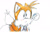 Size: 1200x786 | Tagged: safe, artist:siuseek, miles "tails" prower, sonic adventure, 2023, :<, blushing, classic tails, cute, looking ahead, question mark, rhythm badge, signature, sketch, solo, standing, tailabetes, traditional media