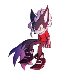 Size: 3000x3000 | Tagged: safe, artist:silverkato, infinite the jackal, alternate universe, au:just infinite, disabled, frown, heterochromia, looking at viewer, prosthetic, shirt, simple background, sitting, solo, solo male, transparent background