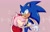 Size: 1926x1234 | Tagged: safe, artist:storminghearts, amy rose, sonic the hedgehog, amy x sonic, duo, hug, shipping, straight