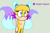 Size: 721x480 | Tagged: safe, artist:paige-the-unicorn, fox, base, eyelashes, female, generic mobian, green background, hands behind back, ms paint, simple background, smile, solo, standing