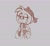 Size: 1758x1620 | Tagged: safe, artist:worthsmokee, amy rose, hedgehog, sonic prime, black rose, eye clipping through hair, eyelashes, female, frown, grey background, greyscale, headscarf, lidded eyes, looking offscreen, monochrome, simple background, solo, solo female, standing