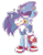 Size: 1024x1304 | Tagged: safe, artist:thesparkledash, metal sonic, sonic the hedgehog, blushing, carrying them, duo, exclamation mark, frown, gay, looking at each other, metonic, outline, shipping, simple background, standing, transparent background, wagging tail