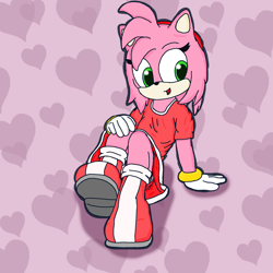 Size: 2000x2000 | Tagged: safe, artist:theowlgoesmoo, amy rose, solo