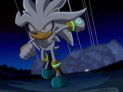 Size: 640x480 | Tagged: safe, artist:unknownspy, silver the hedgehog, fake screenshot, solo, sonic x