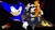 Size: 1024x576 | Tagged: semi-grimdark, artist:maylovesakidah, infinite the jackal, miles "tails" prower, sonic the hedgehog, sonic forces, abstract background, bleeding, blood, crying, death, eyes closed, flying, impaled, injured, logo, looking offscreen, male, males only, scene interpretation, scratch (injury), shrunken pupils, tears, tears of sadness, trio, trio male