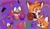 Size: 2048x1191 | Tagged: dead source, safe, artist:09emenems2, artist:emenens, miles "tails" prower, sonic the hedgehog, 31 days sonic, asexual pride, bisexual pride, blushing, brothers, claws, clenched teeth, double v sign, duo, duo male, english text, eyelashes, fingerless gloves, fluffy, heart, looking at viewer, male, males only, one fang, pawpads, pride, purple background, rainbow, scarf, simple background, smile, star (symbol), trans male, trans pride, transgender, wink