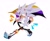 Size: 1776x1468 | Tagged: safe, artist:_silvverlaw, silver the hedgehog, 31 days sonic, 2022, aro ace pride, aromantic, asexual, clenched teeth, facepaint, flag, holding something, looking offscreen, nonbinary, nonbinary pride, simple background, smile, solo, solo nonbinary, top surgery scars, walking, white background
