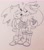 Size: 1936x2181 | Tagged: safe, artist:burning-ablaze, silver the hedgehog, sonic the hedgehog, hedgehog, 2017, couple, cute, duo, eyes closed, gay, heart, holding hands, kiss on head, line art, male, neck fluff, shipping, silvabetes, silver x sonic, simple background, sonabetes, standing, traditional media