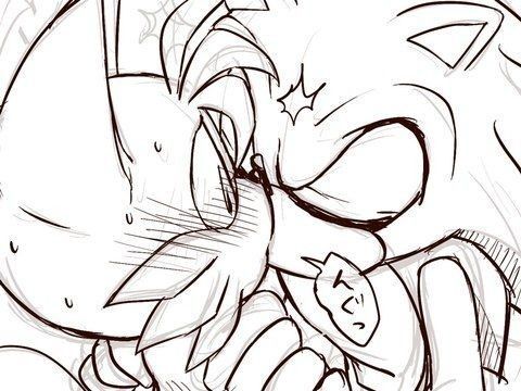 shadow the hedgehog and tails (sonic and 1 more) drawn by misuta710