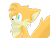 Size: 900x675 | Tagged: safe, artist:tairusuku, miles "tails" prower, 2012, chest fluff, ear fluff, lineless, looking up, side view, simple background, smile, solo, standing, transparent background