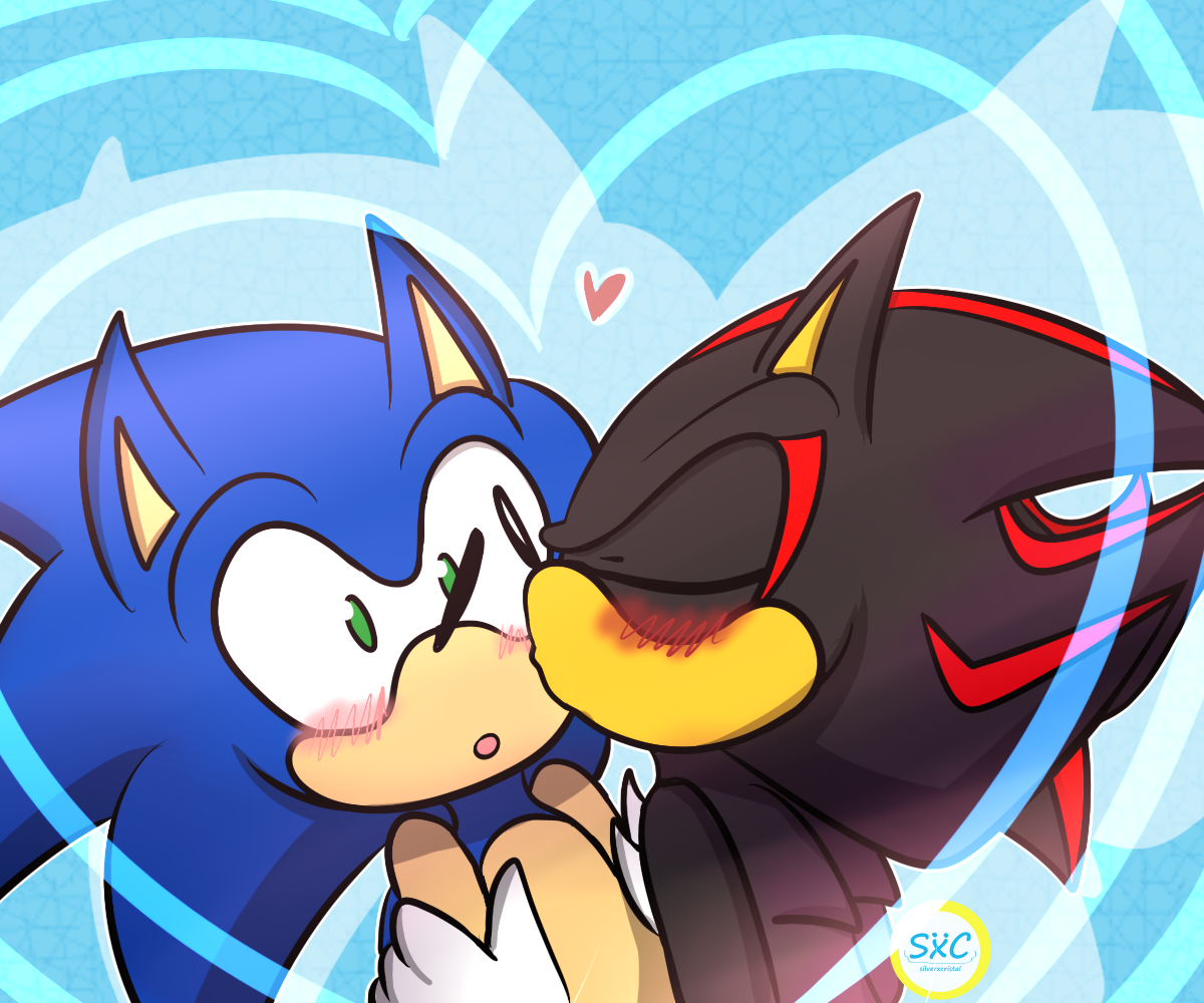 Sonic Duo - They Kiss - Single Panel.png by Jaden The Hedgehog 