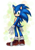 Size: 1668x2388 | Tagged: safe, artist:leons-7, sonic the hedgehog, sonic the hedgehog (2020), 2020, abstract background, looking at viewer, looking back, looking back at viewer, male, signature, smile, smiling at viewer, solo, standing