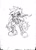 Size: 612x842 | Tagged: safe, artist:tracy yardley, jani-ca, lara-su, echidna, concept art, female, sketch, solo