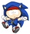 Size: 400x464 | Tagged: artist needed, source needed, safe, sonic the hedgehog, barely sonic related, beanie, cosplay, frown, kigurumi, looking at viewer, male, mid-air, simple background, solo, solo male, south park, stan marsh, treads, white background