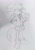 Size: 1292x1840 | Tagged: safe, artist:dailyshadowdoodles, shadow the hedgehog, drink, eyelashes, frown, grey background, hand on hip, holding something, jacket, lidded eyes, long tail, looking at viewer, monochrome, nonbinary, nonbinary shadow, simple background, sketch, skirt, solo, solo nonbinary