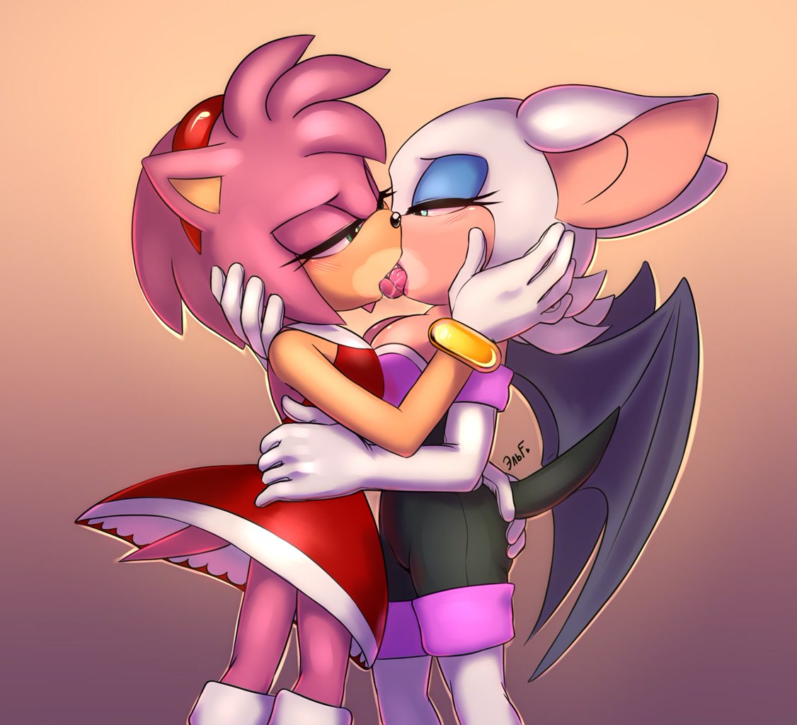 Amy x rouge kiss